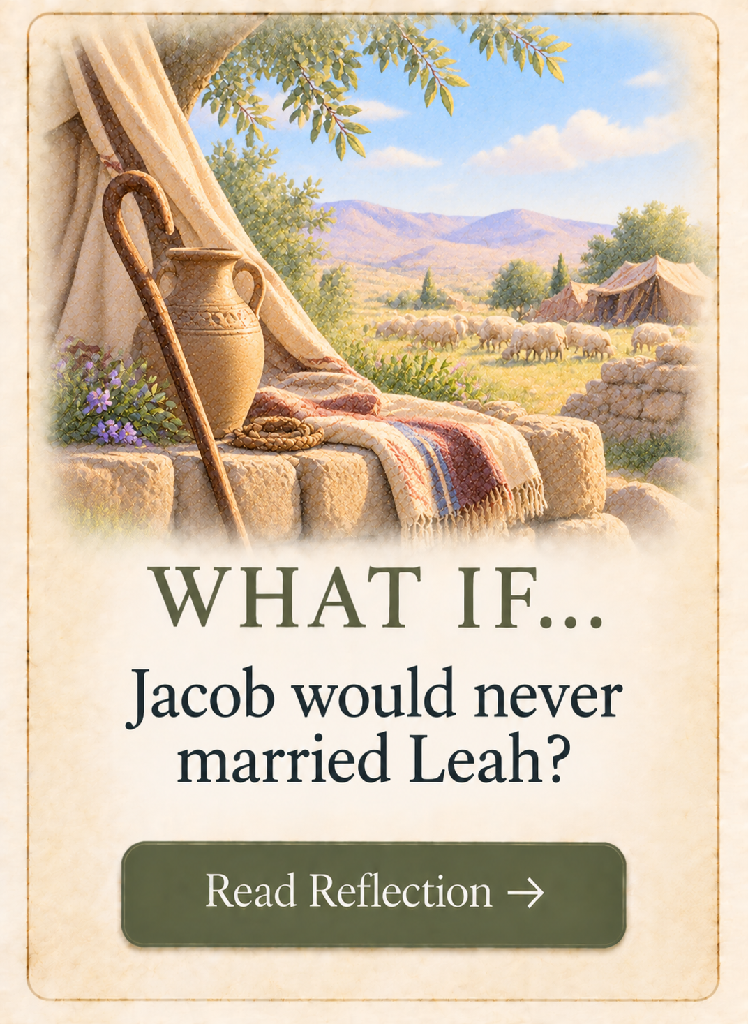 What If Jacob had never married Leah?