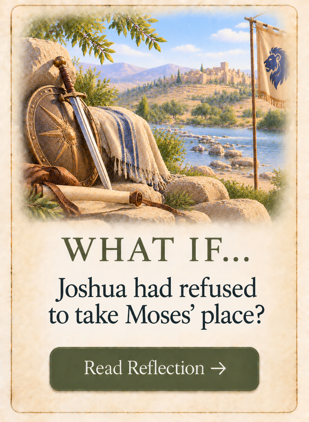 What If Joshua had refused to take Moses' place?